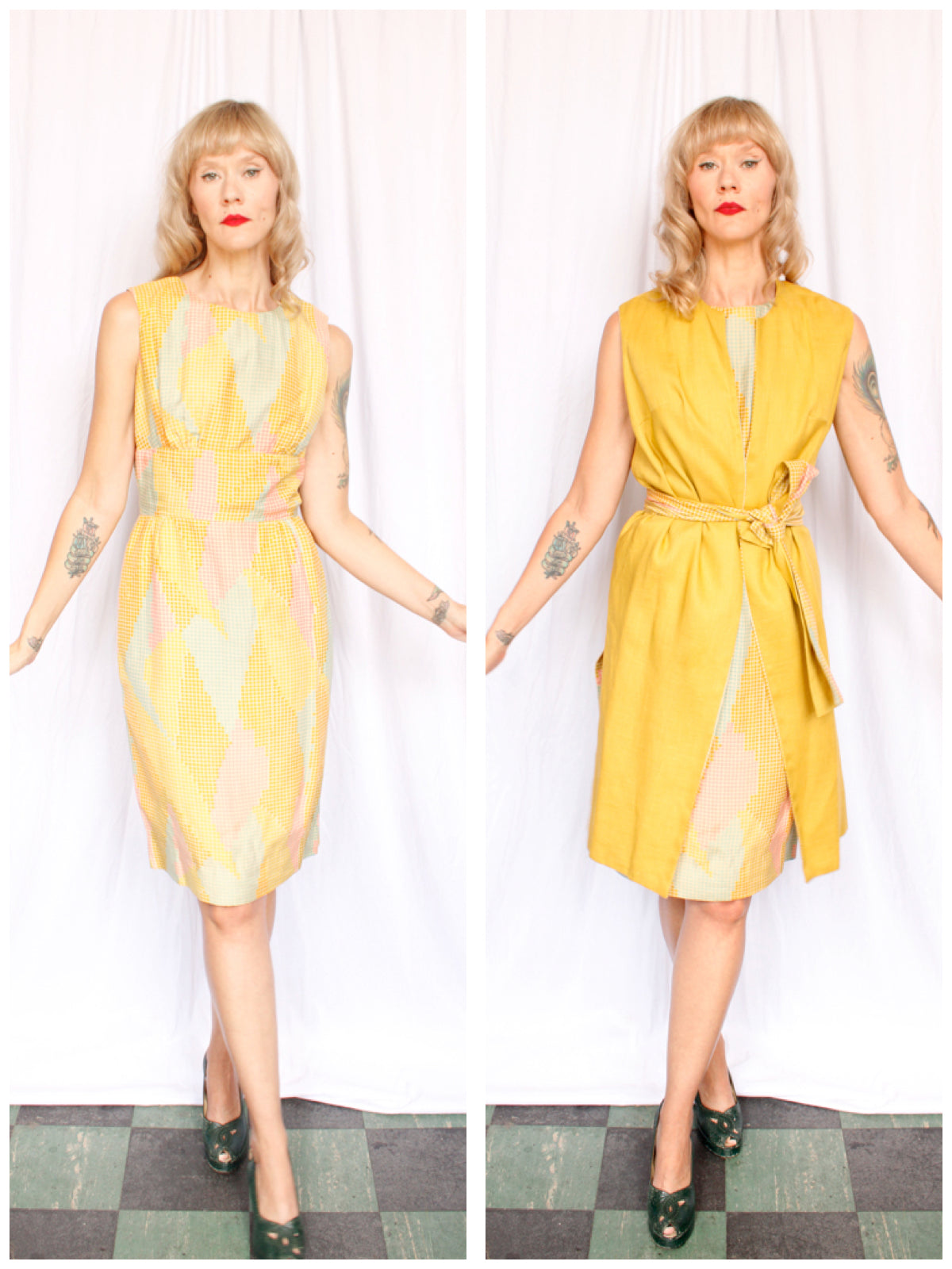 1950s Polka Dot Dress & Jacket Set by Gotham Originals - S/M