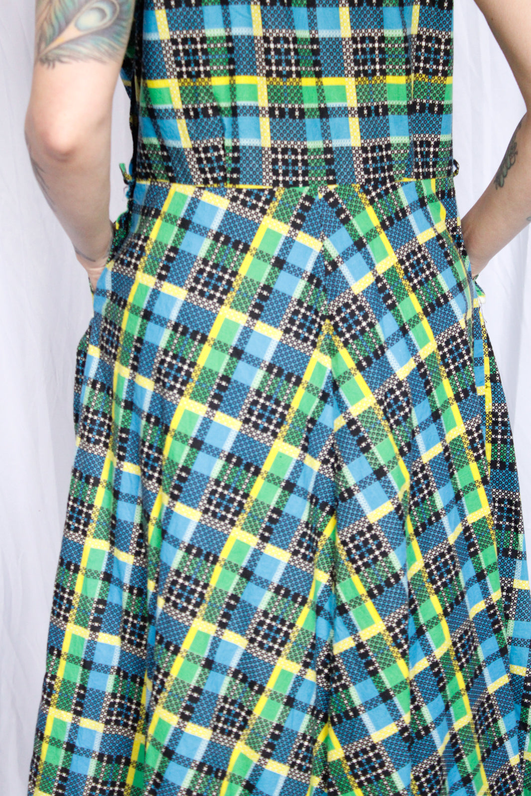 1950s Jules Canton Cotton Dress - Large