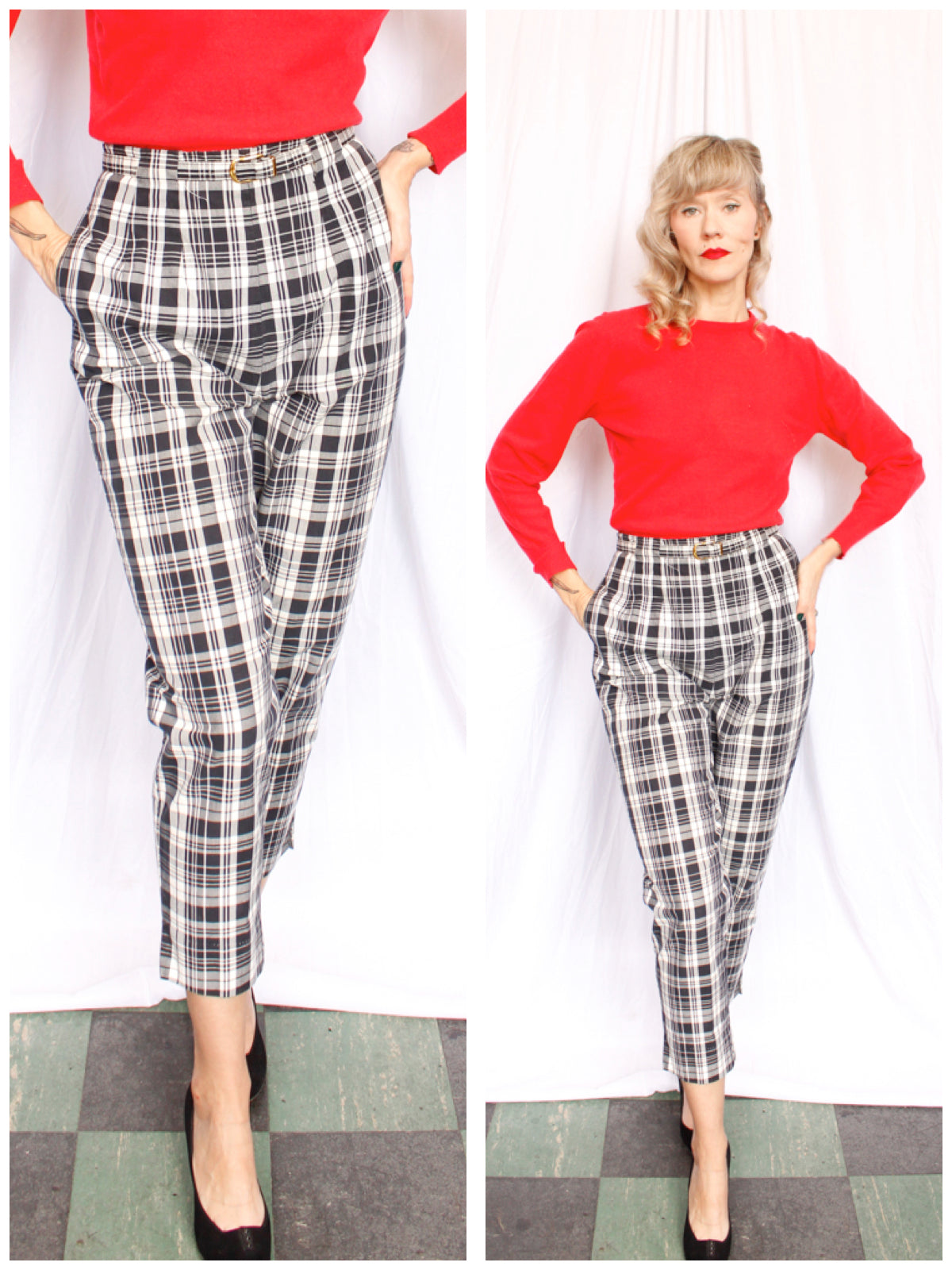 1960s Jack Winter Cotton Cigarette Pants - 29"Waist