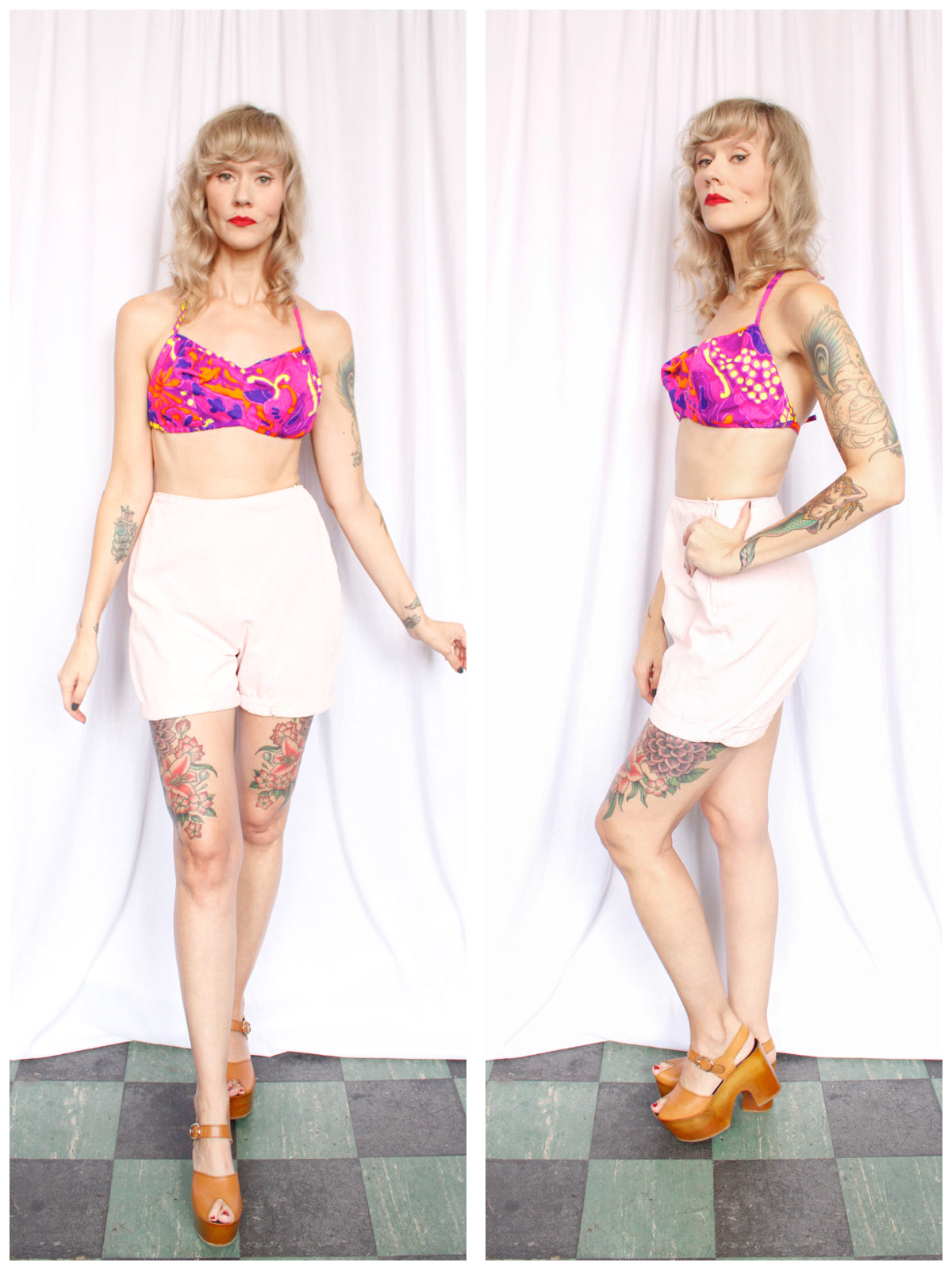 1960s Bright Summer Sun Top - 40C/D