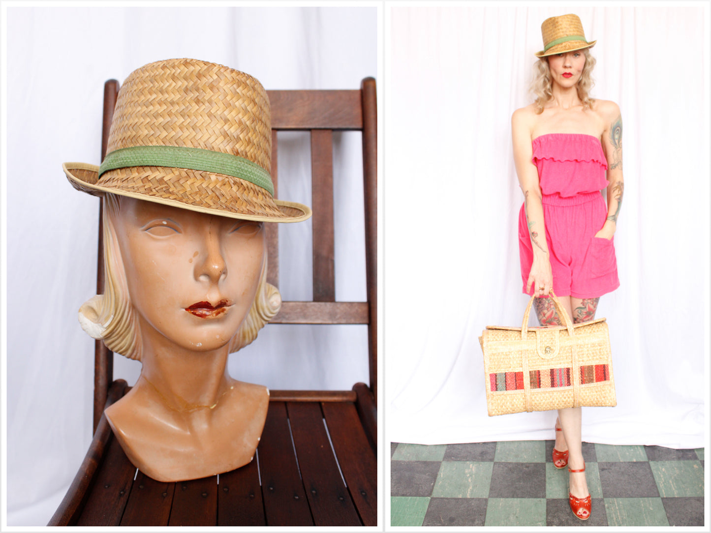 1960s Italian Straw Hat
