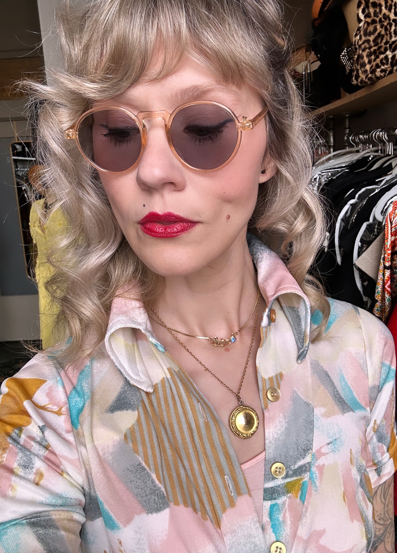 1930s Wilson Blonde Celluloid Sunglasses
