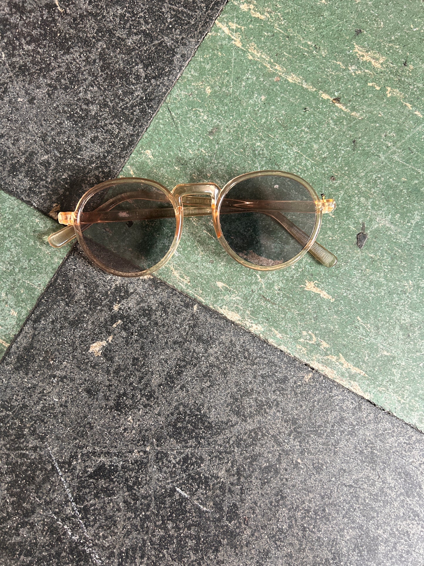 1930s Wilson Blonde Celluloid Sunglasses