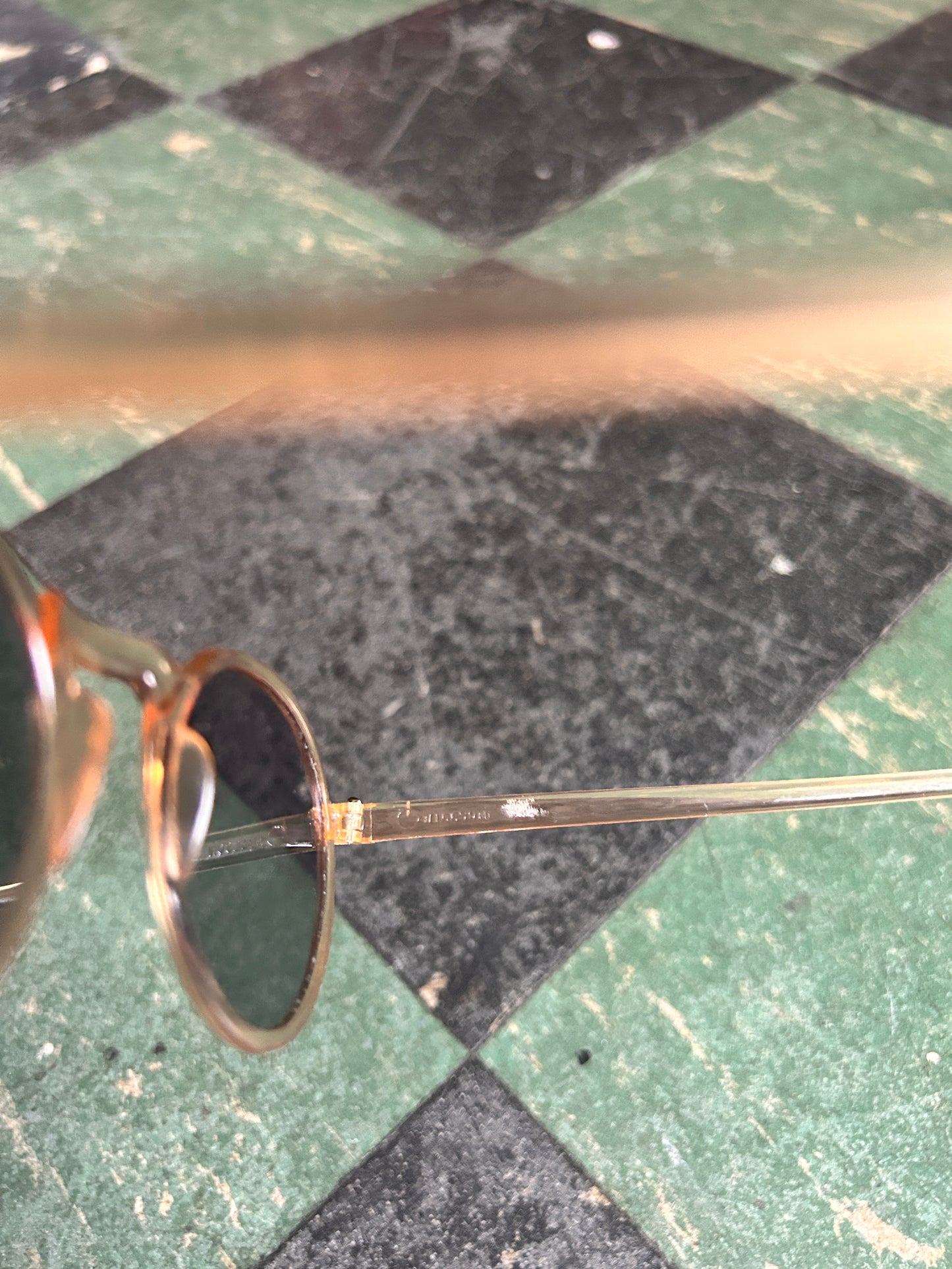 1930s Wilson Blonde Celluloid Sunglasses