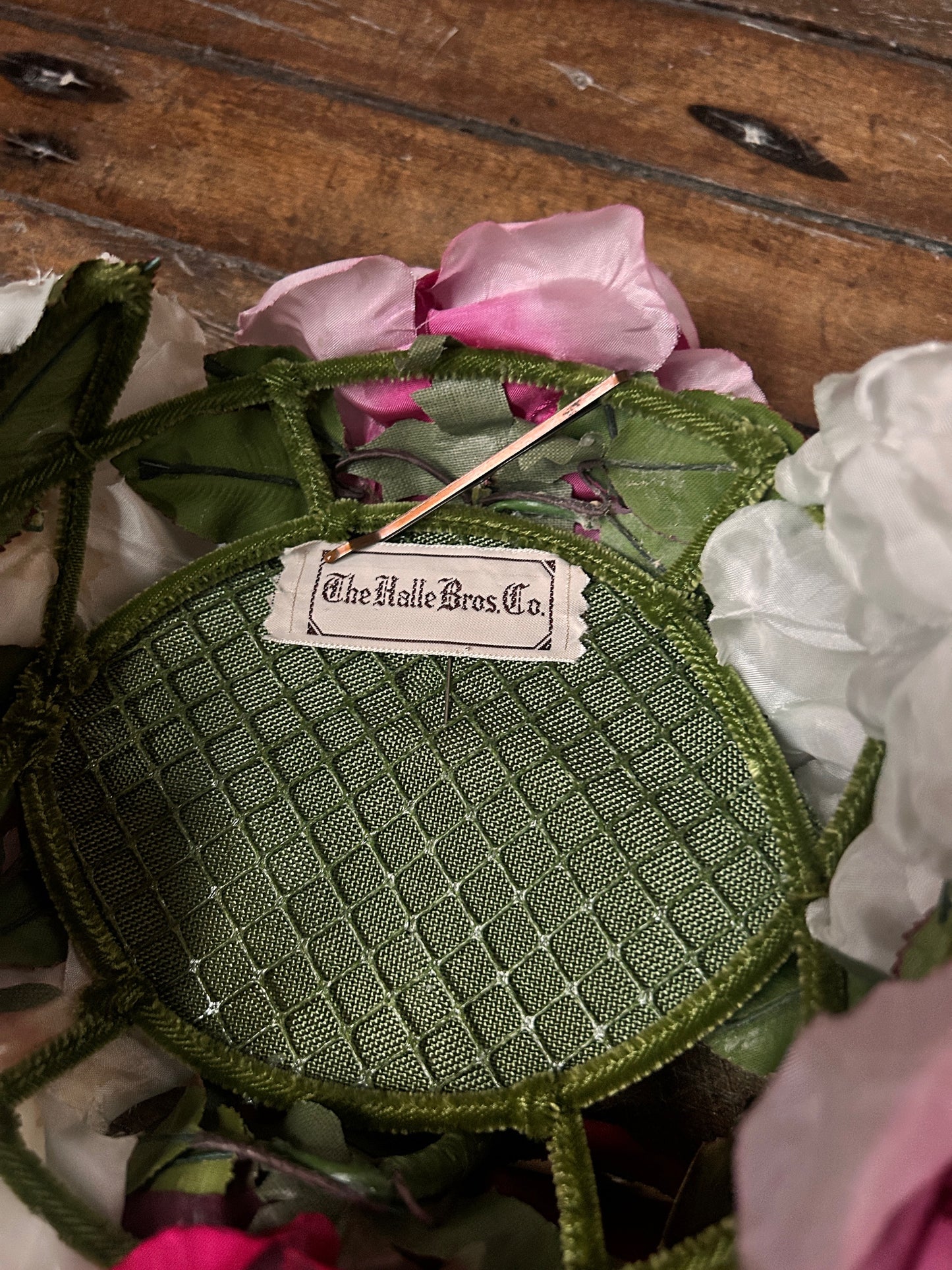 1950s Floral Crown Fascinator