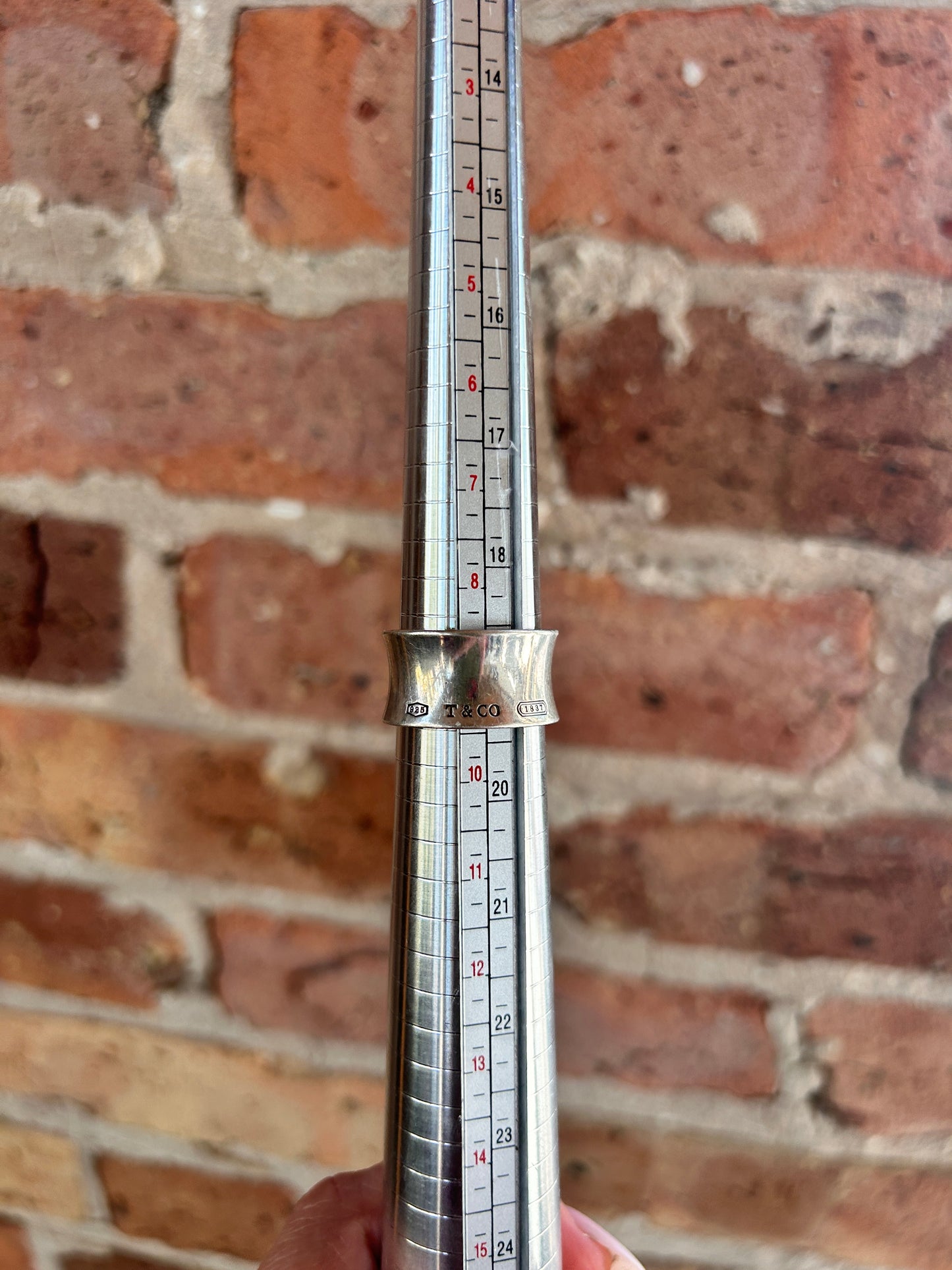 Tiffany & Co. 1837 Collection Ring 925 Sterling Silver - Size 8.5