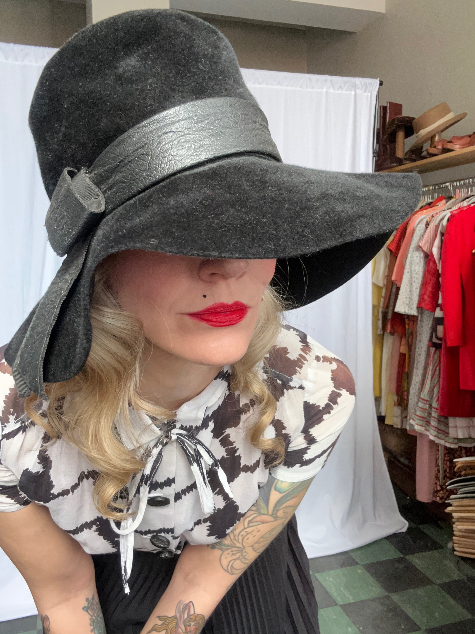 1960s Deluxe Boho Floppy Hat