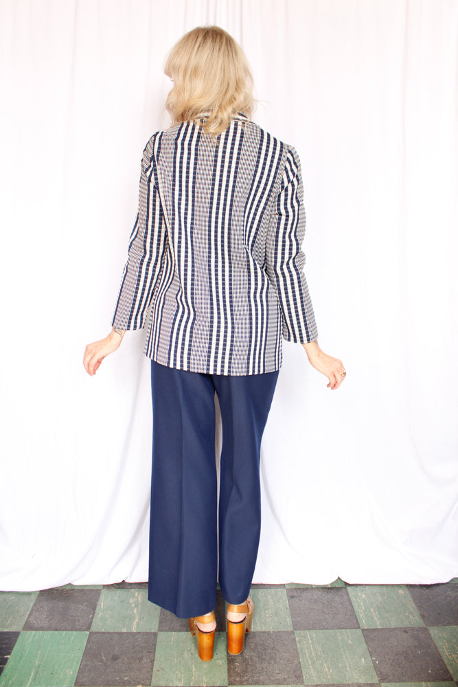 1970s Boutique Plaid Blazer - Medium