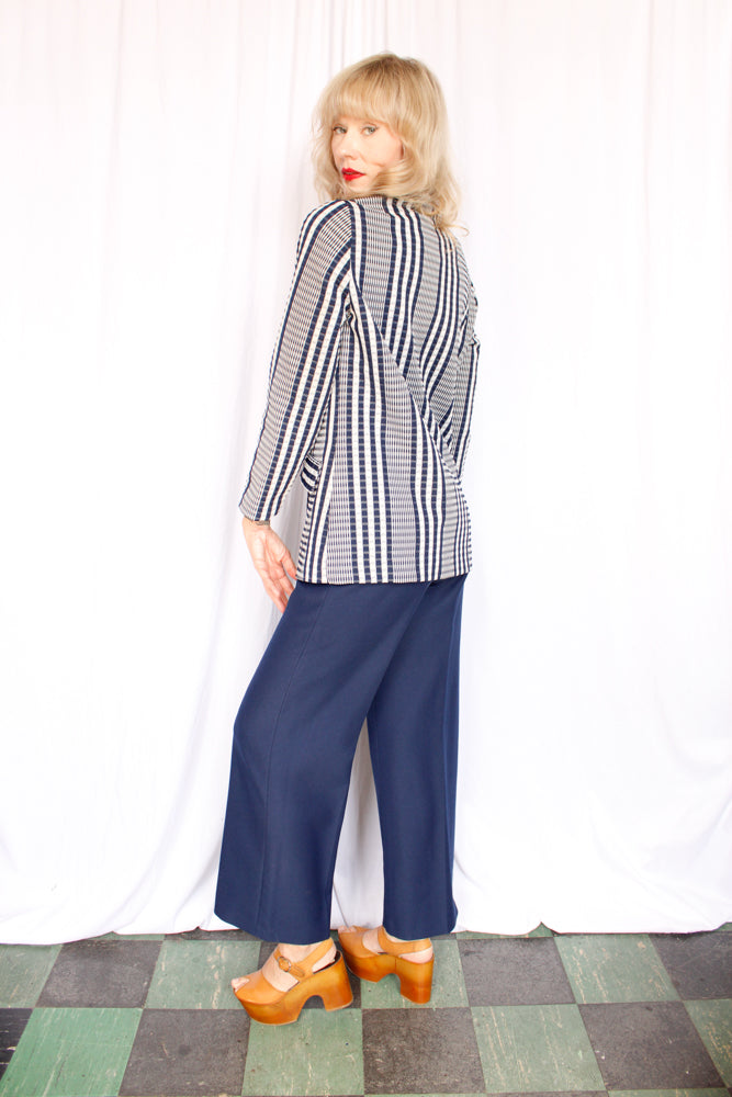 1970s Boutique Plaid Blazer - Medium