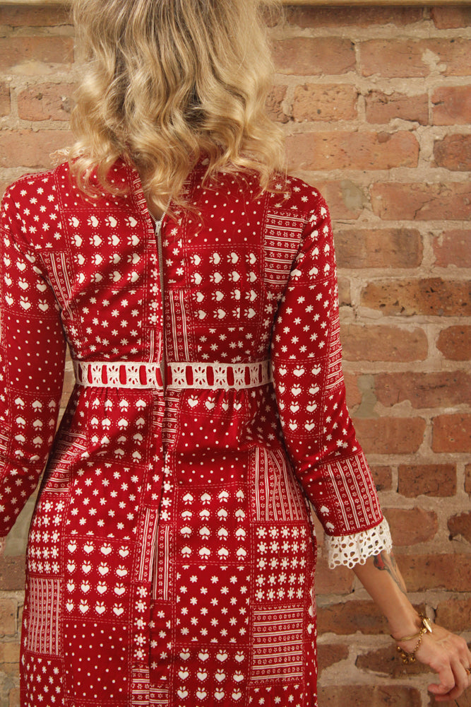 1970s Heart of the Prairie Dress - Small