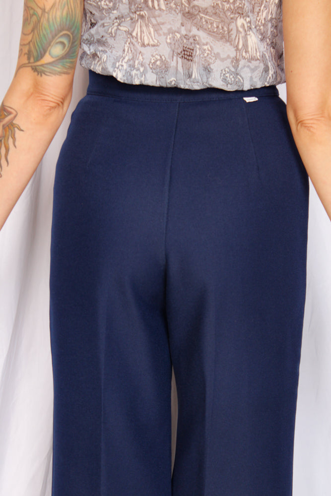 1970s Levi's Navy Twill Pants - 27 waist