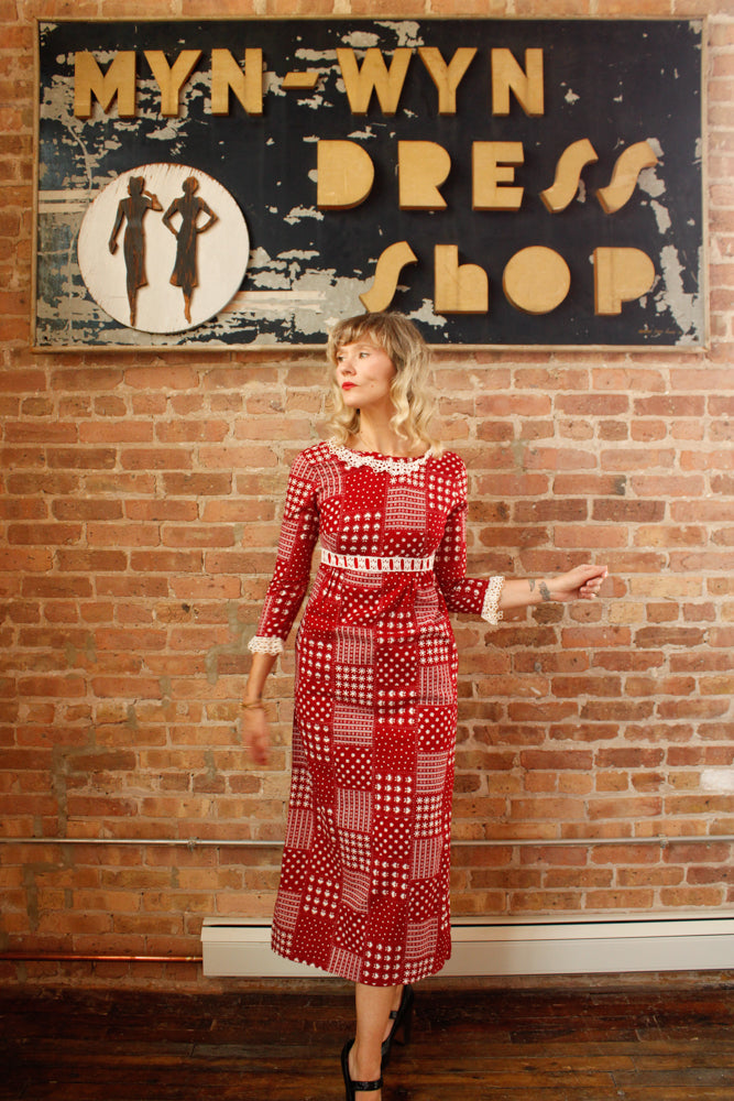 1970s Heart of the Prairie Dress - Small