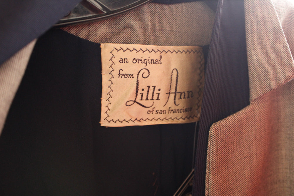 1950s Rare & Stunning Lilli Ann Hourglass Suit - XS/S