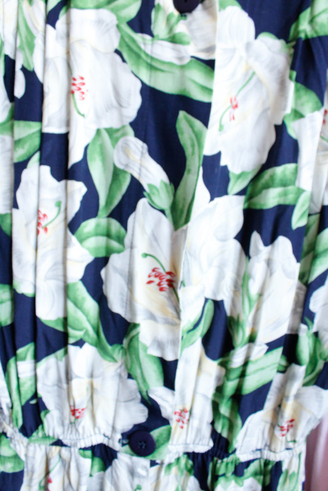 1990s Lily Floral Jumpsuit - M/L