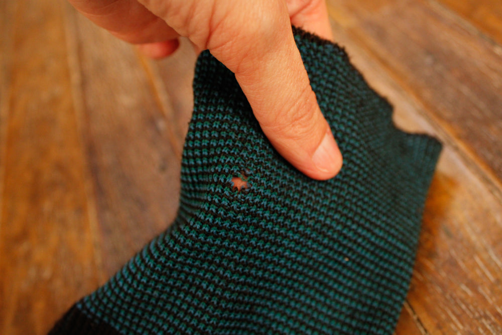 1960s Rose Pattered Wool Socks - 7-9 shoe size