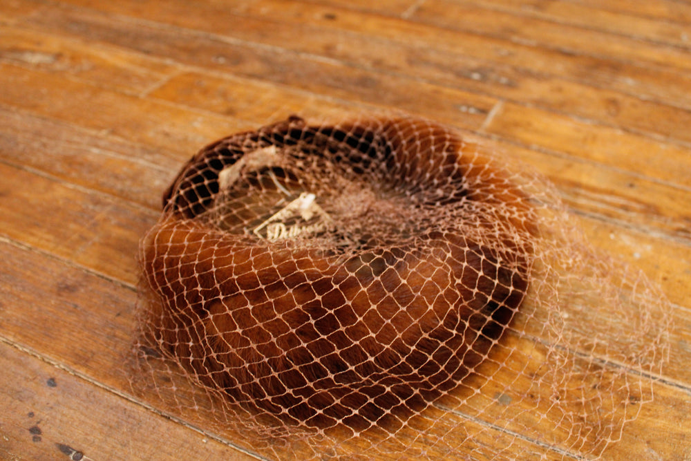 1950s Mink Netted Fascinator