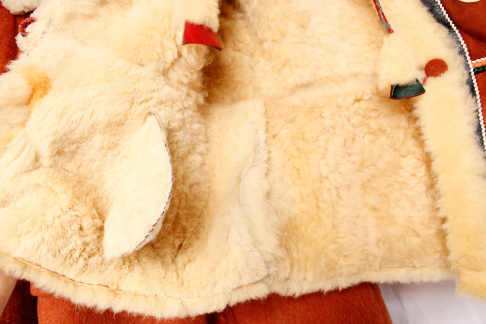 1970s Leather & Shearling Vest - Xs/S