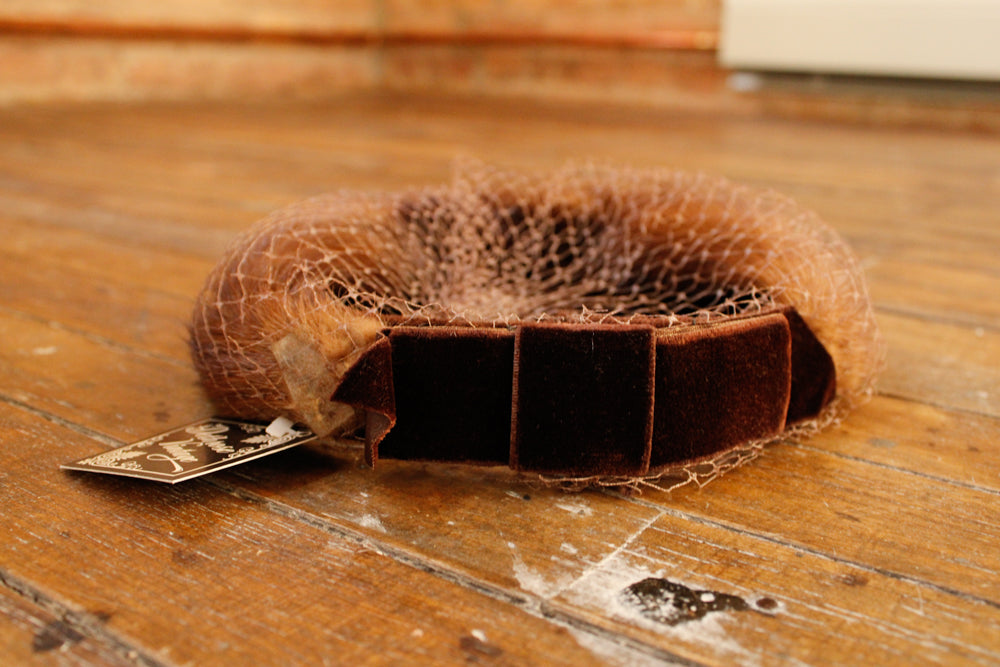 1950s Mink Netted Fascinator