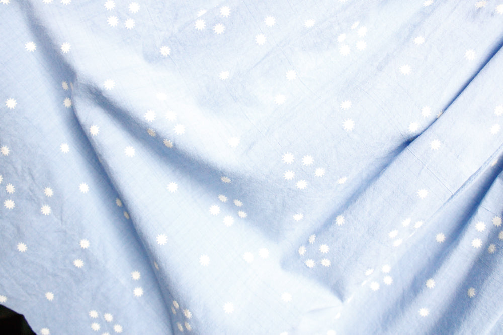 1950s Snowflake Icy Blue Dress - Xsmall