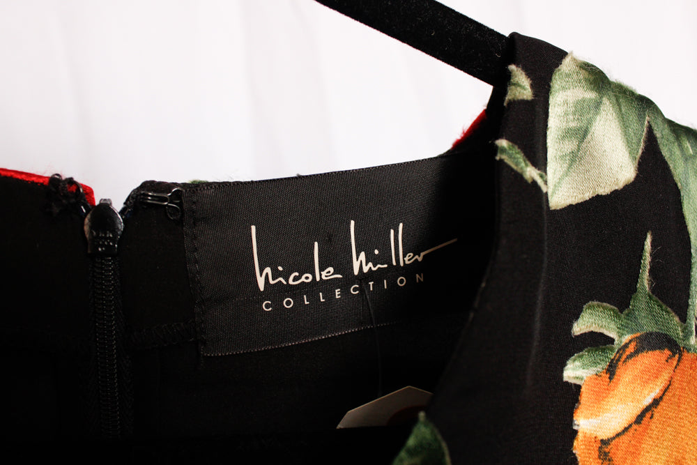 Nicole Miller Collection 1930s Inspired Floral Silk Mermaid Gown - Small