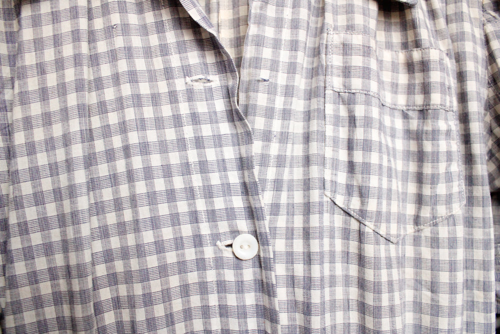 1940s RARE Cotton Farm Dress - Xsmall