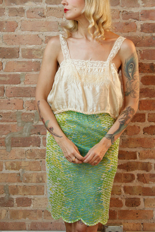1900s Silk Camisole Top - Medium
