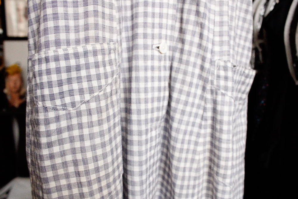 1940s RARE Cotton Farm Dress - Xsmall