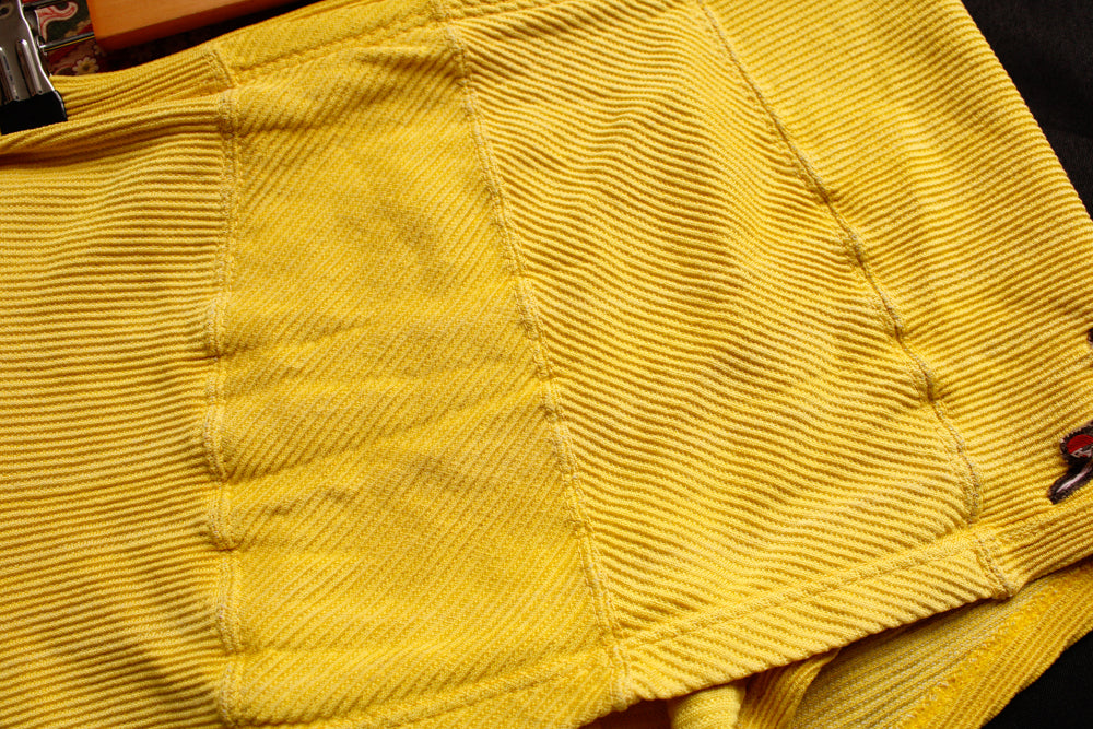 1940s Jantzen 2pc Golden Yellow Knit Bikini - S/M
