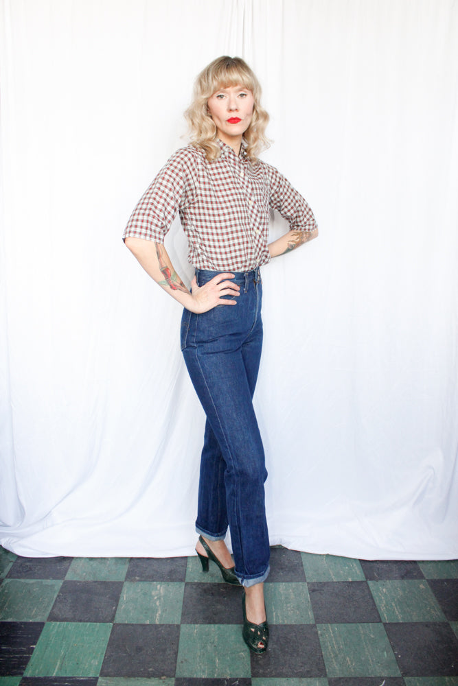 1983 Dark Wash 505 Straight Leg High Waist Denim - 26 x 33
