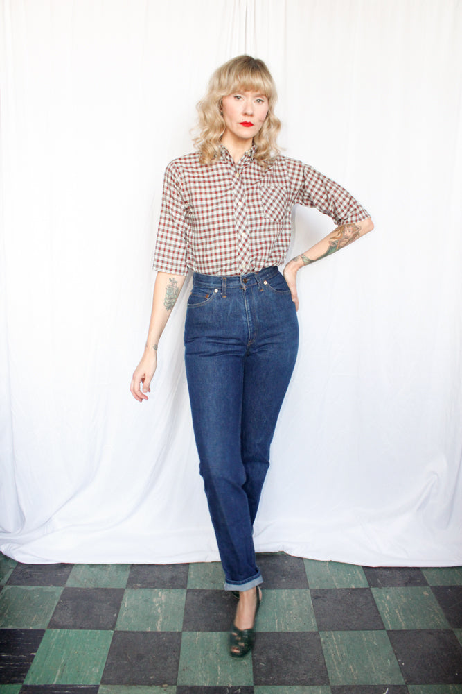 1983 Dark Wash 505 Straight Leg High Waist Denim - 26 x 33