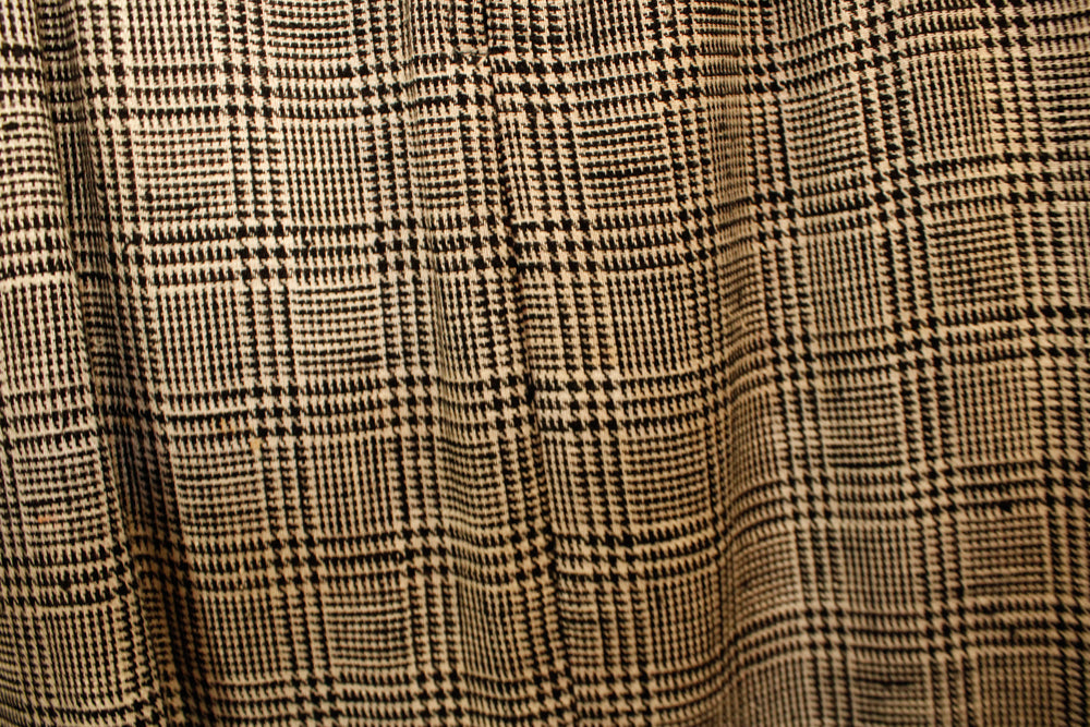 1960s 3pc Houndstooth Suit with Cape - Small