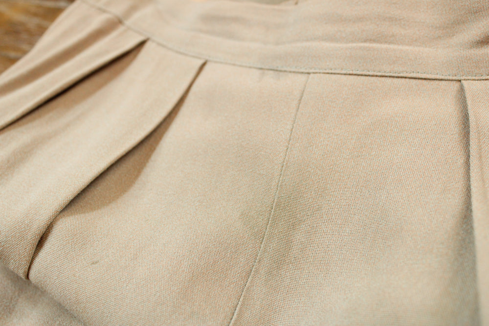 1930s Grey Wool Crepe Pants - 26 waist