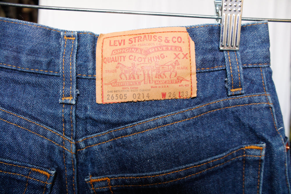 1983 Dark Wash 505 Straight Leg High Waist Denim - 26 x 33