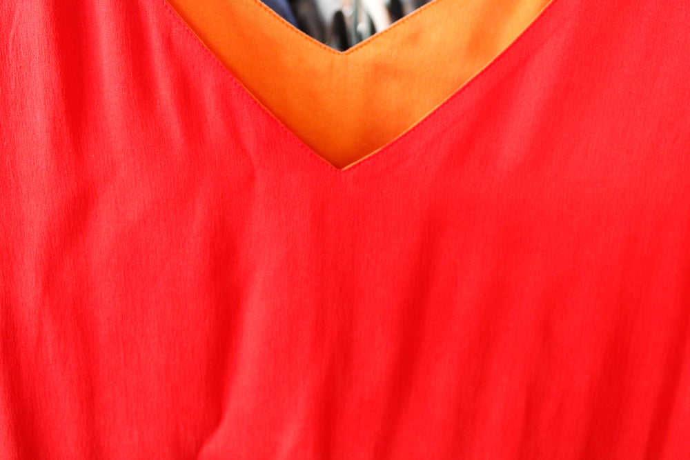 1990s Dana Buchman NWT Reversible Silk Blouse - Large