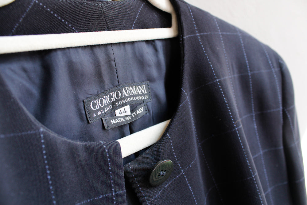 1990s Giorgio Armani Navy Blazer - Large