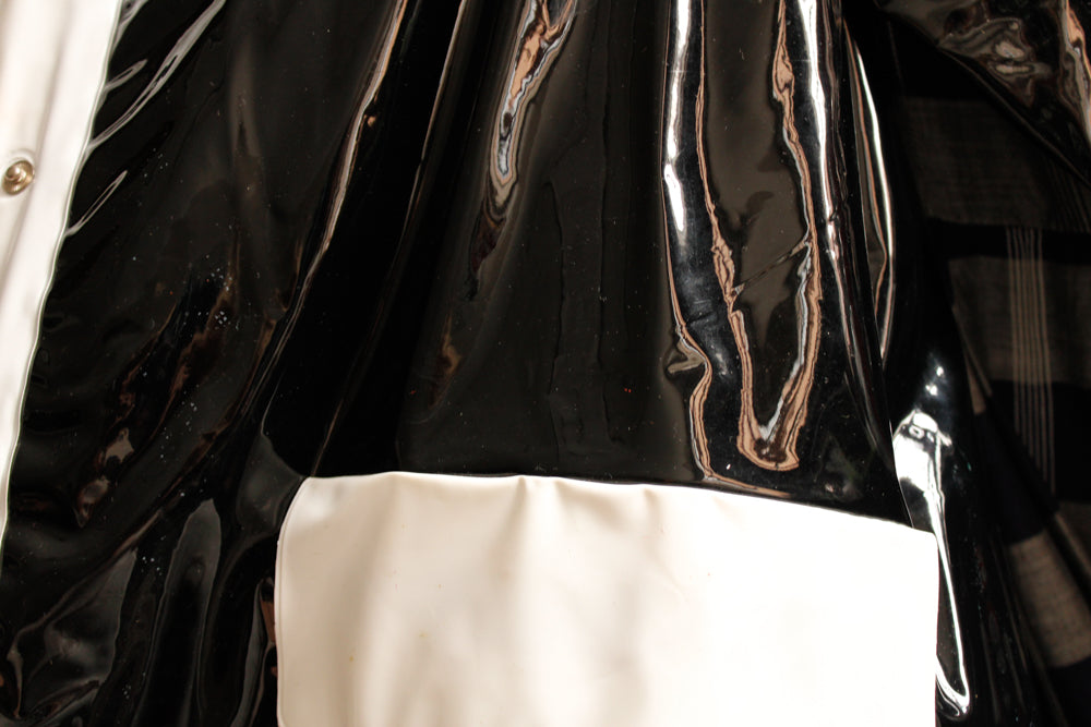 1960s Japanese Vinyl MOD Rain Coat - S/M