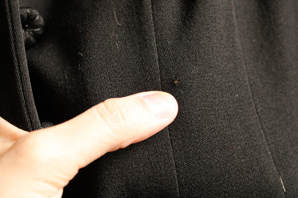 1940s Night Lights Beaded Gabardine Jacket - M/L