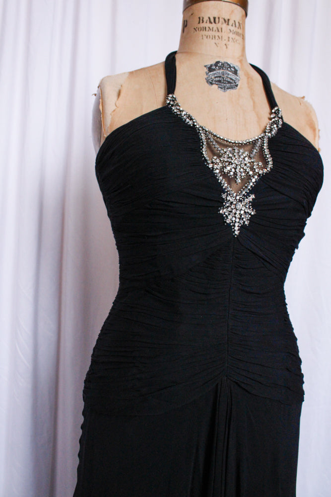 1990s Niteline Chiffon Party Dress - Small