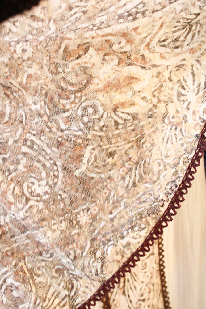 1970s Gunne Style Renaissance Maxi Dress - Small