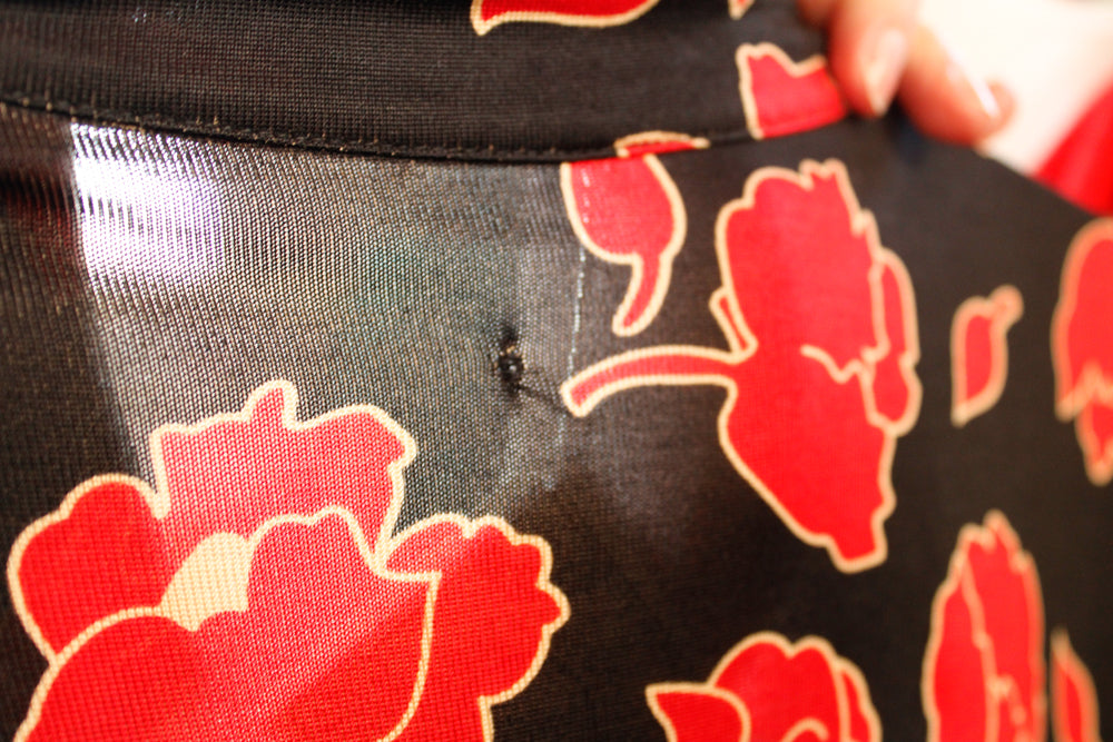 1970s DVF Jeanne Silk Jersey Floral Wrap Dress - Xs/S