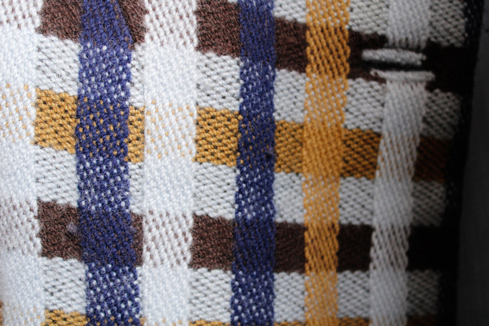 1960s Wool Plaid Dress & Jacket Suit - Medium