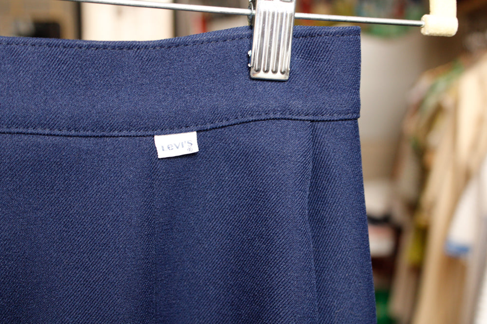 1970s Levi's Navy Twill Pants - 27 waist