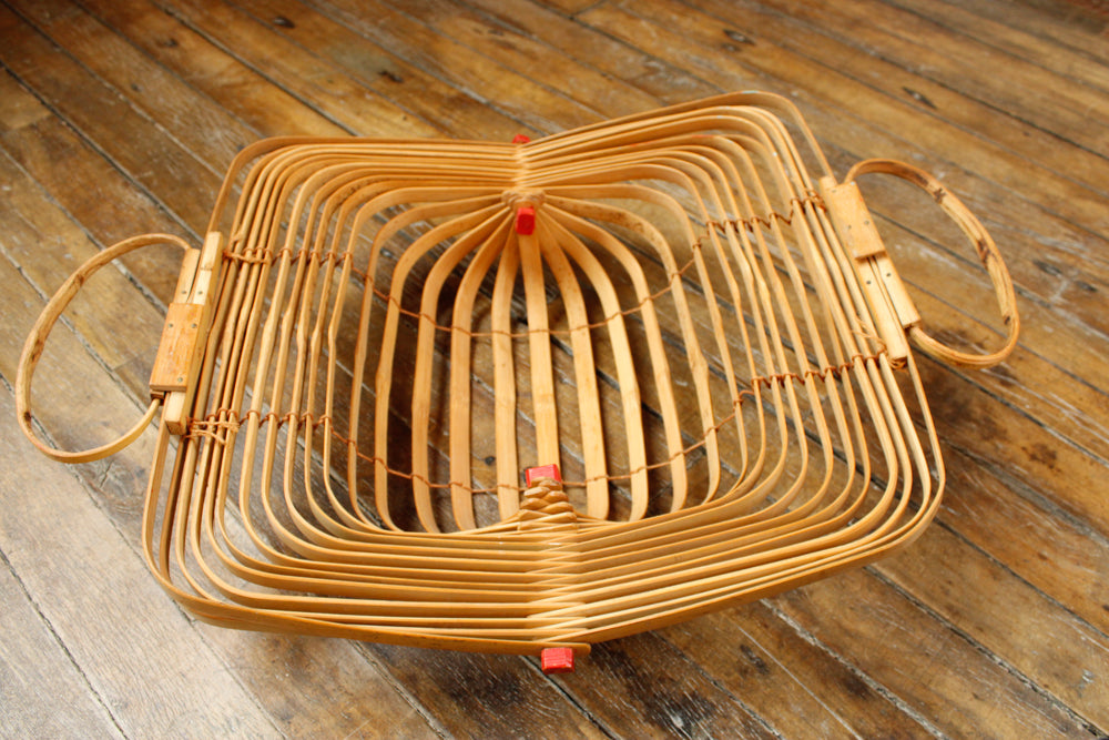1940s Japanese Folding Bamboo Purse