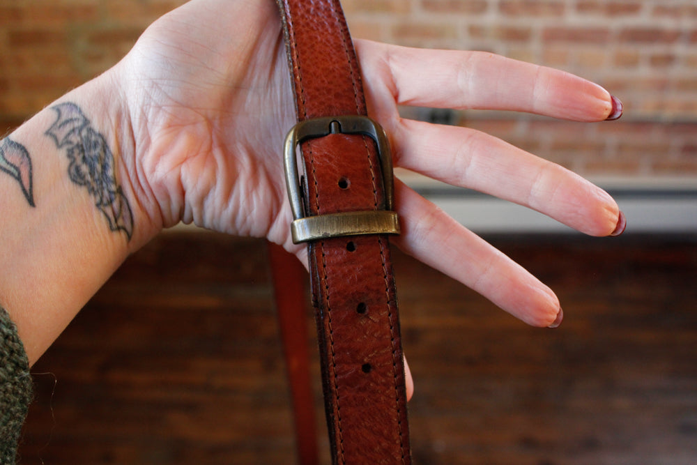 1980s Kiln & Leather Purse