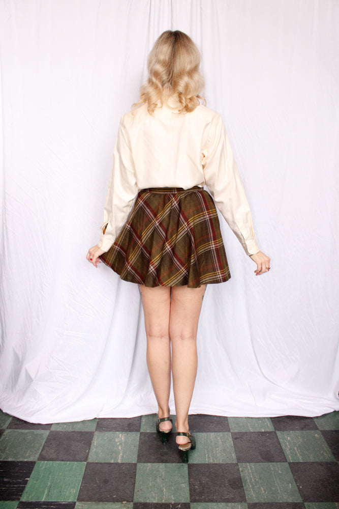 1990s Paul Stuart Buttercream Yellow Poplin Shirt - Medium