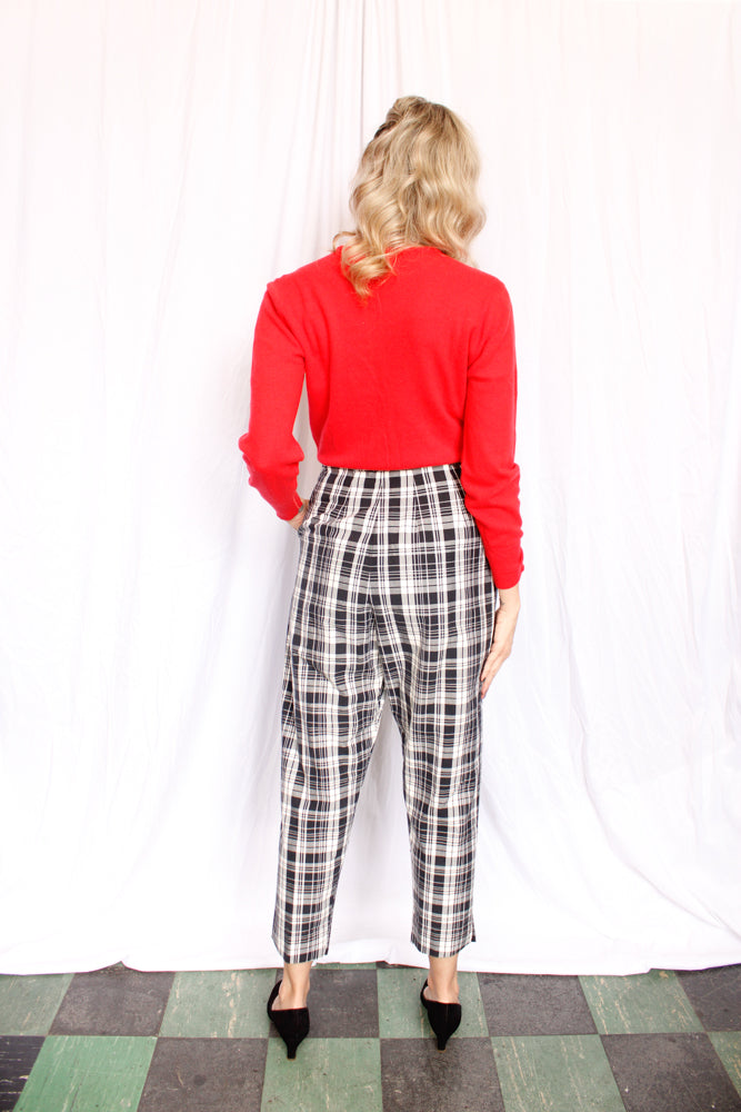 1960s Jack Winter Cotton Cigarette Pants - 29"Waist