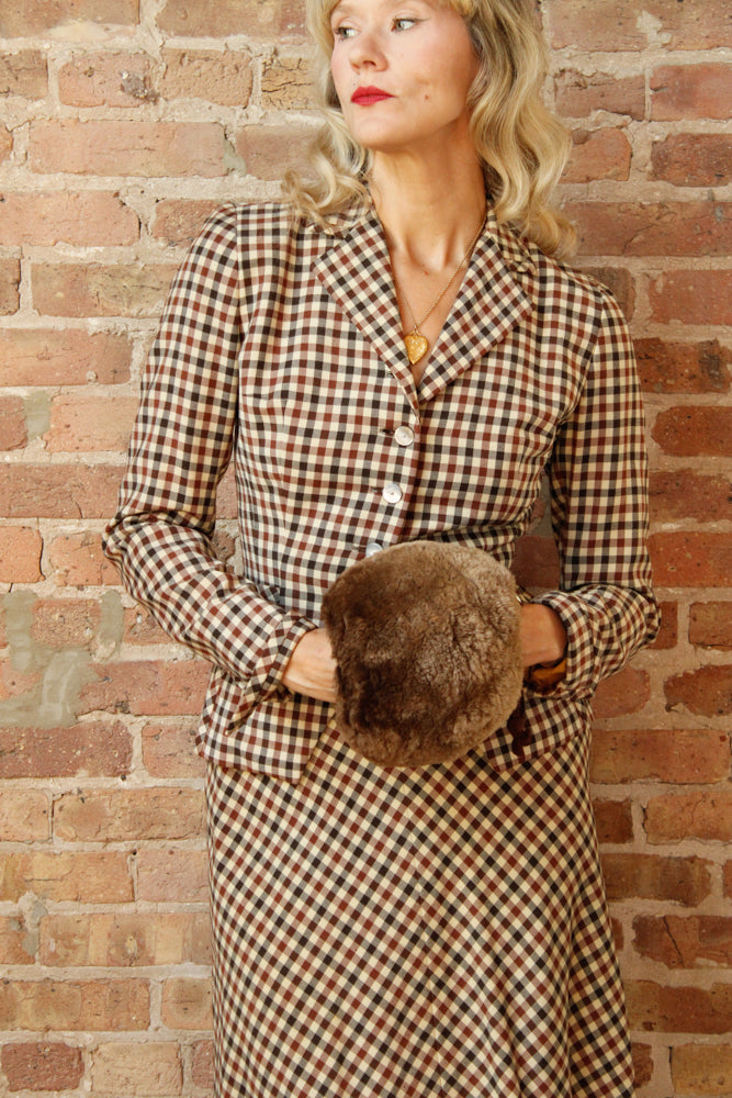 1930s Luxe Fur Winter Muff