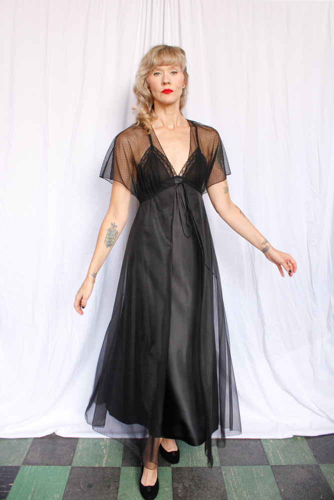 1960s Vanity Fair 2pc Negligee Set - Xs/S