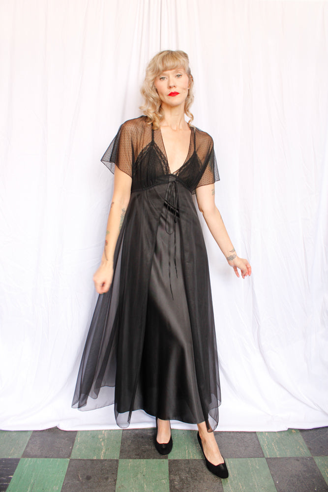 1960s Vanity Fair 2pc Negligee Set - Xs/S