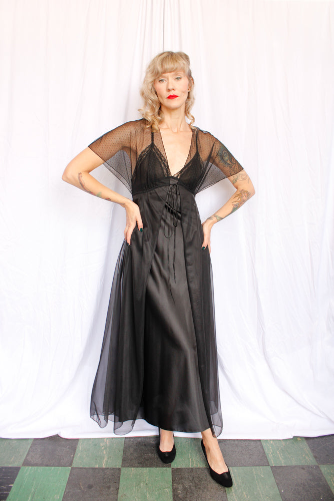 1960s Vanity Fair 2pc Negligee Set - Xs/S